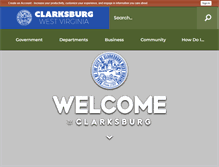 Tablet Screenshot of cityofclarksburgwv.com